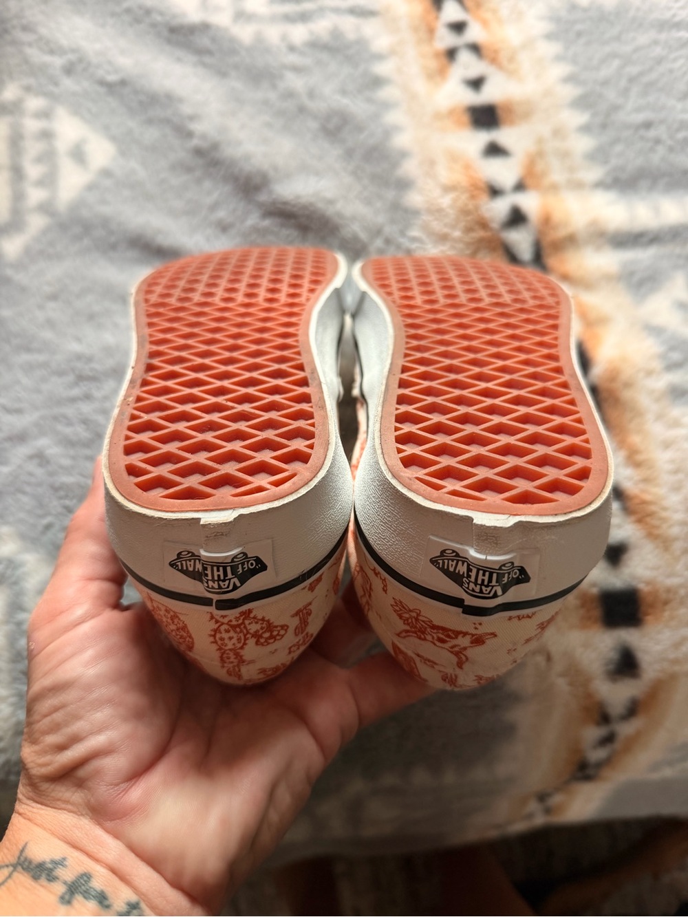 Women’s Slip-On Canvas Shoes with Desert theme Print - Picture 2 of 5